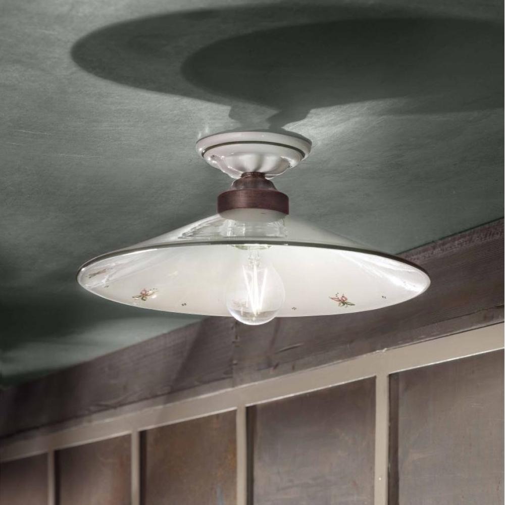 mediterran kezzel festett mennyezeti lampa klasszikus rusztikus paraszthaz elegans polgari keramia lampa vilagitas nappali eloszoba konyha etkezo haloszoba ferroluce asti lameridiana lampak.jpg